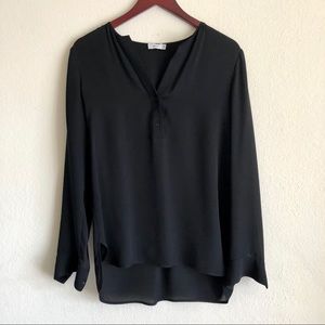 Vince silk blouse, black, small.